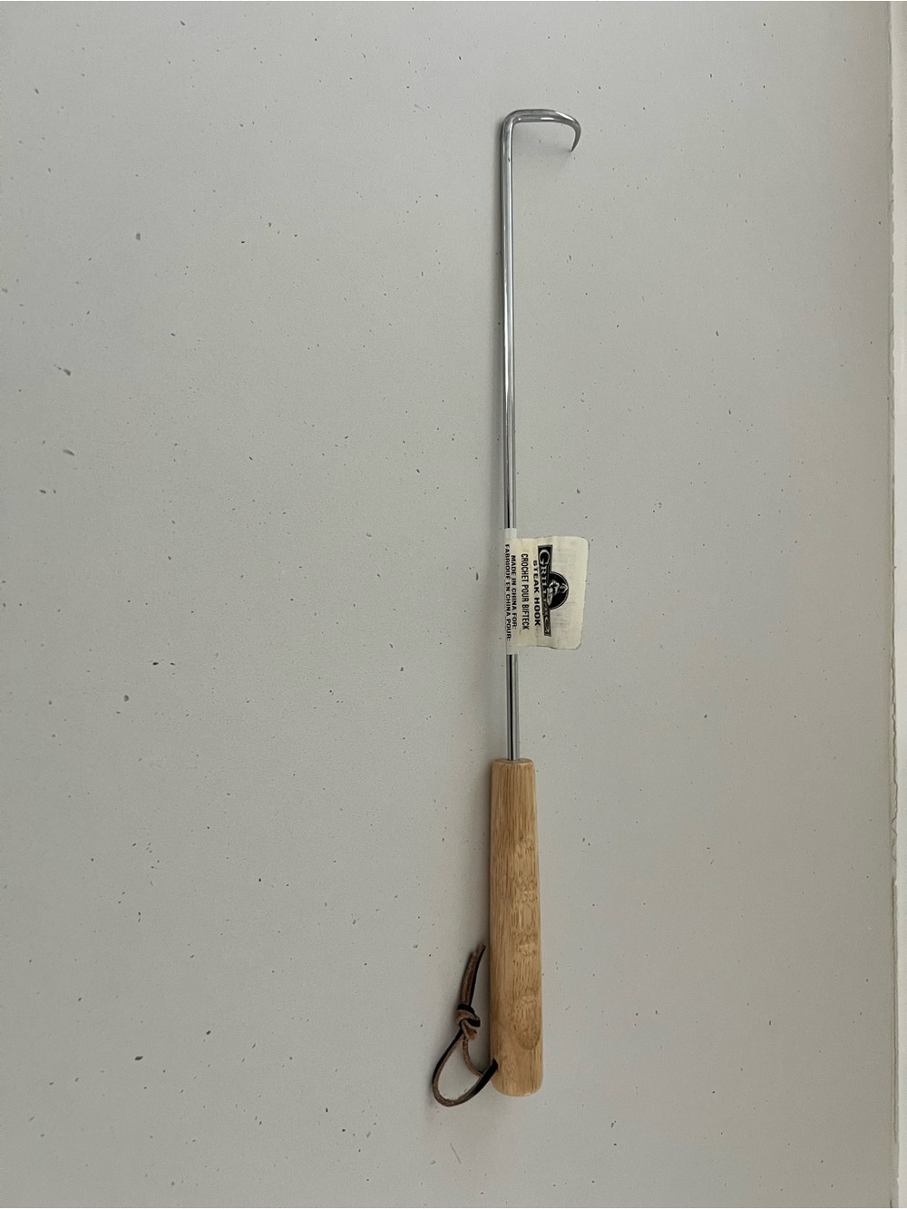NWT GrillPro Steak Hook BBQ Grill Meat Hook Wood Handle